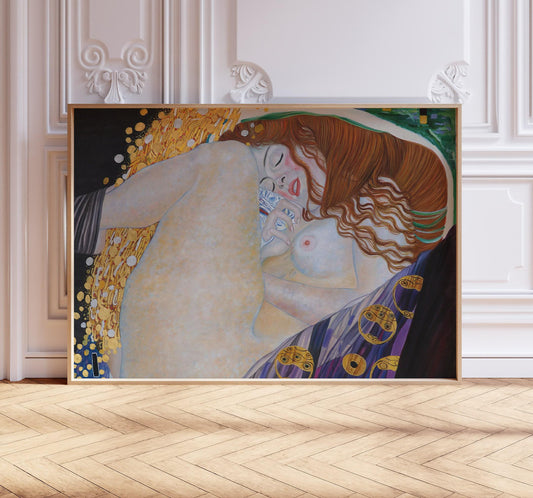 Gustav Klimt Wall Art, Danaë, Gustav Klimt Print, Vintage Home Décor, Symbolism Art. Wall Décor, Gift Idea, A2/A3/A4/A5