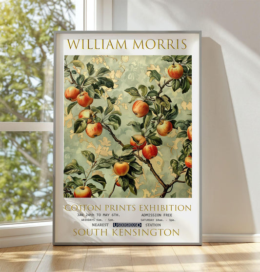 William Morris Print, William Morris Exhibition Print, William Morris Poster, Vintage Poster, Textile Art, Vintage Décor, Apple Tree Print