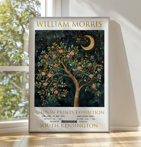 William Morris Tree of Life Print, William Morris Exhibition Print, William Morris Poster, Vintage Poster, Textiles Art, Vintage Wall Art,