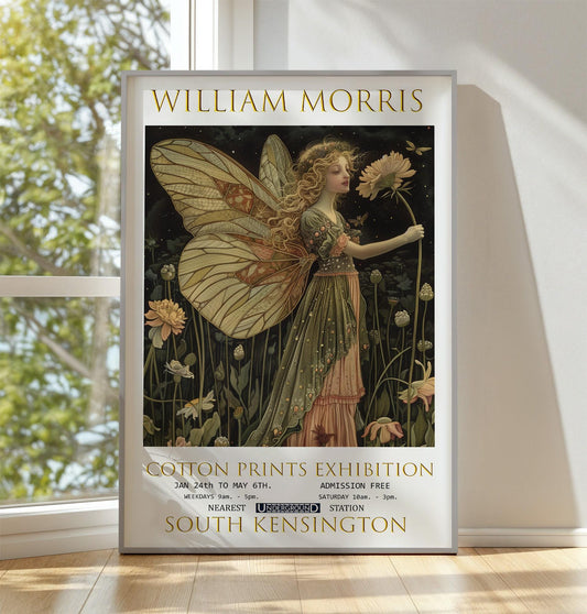 William Morris Print, William Morris Exhibition Print, William Morris Poster, Textiles Art, Vintage Wall Art, Angle Poster Print