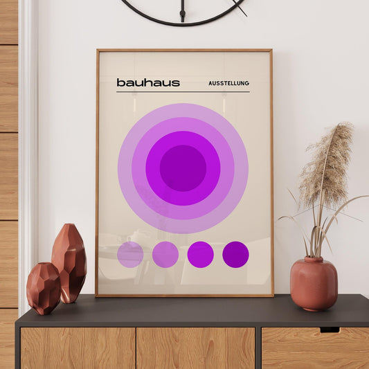 Bauhaus Art Print: Minimalist Wall Art, Bauhaus Wall Art, Vintage Exhibition Poster, Home Office Wall Décor, Gift Idea, A1/A2/A3/A4/A5