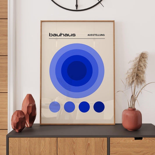 Bauhaus Wall Art: Minimalist Wall Art, Bauhaus Print, Vintage Exhibition Poster, Home Office Wall Décor, Gift Idea, A1/A2/A3/A4/A5