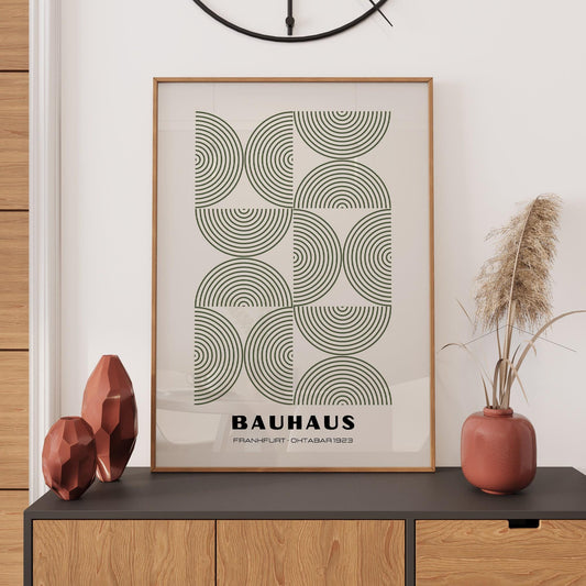 Bauhaus - Exhibition Poster: Retro Poster, Bauhaus Art Print, Minimalist Wall Art, Retro Art, Home Office Décor, Gift Idea, A1/A2/A3/A4/A5