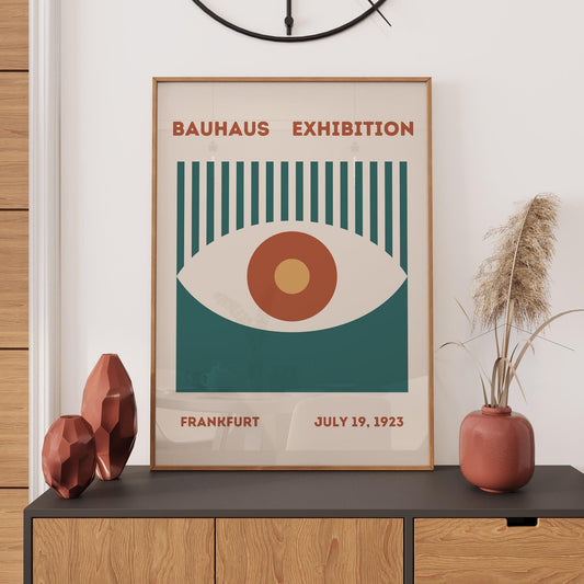 Bauhaus Print: Retro Wall Art, Bauhaus Poster, Minimalist Wall Décor, Retro Art Print, Living Room Décor, Wall Art Gift Idea, A2/A3/A4/A5