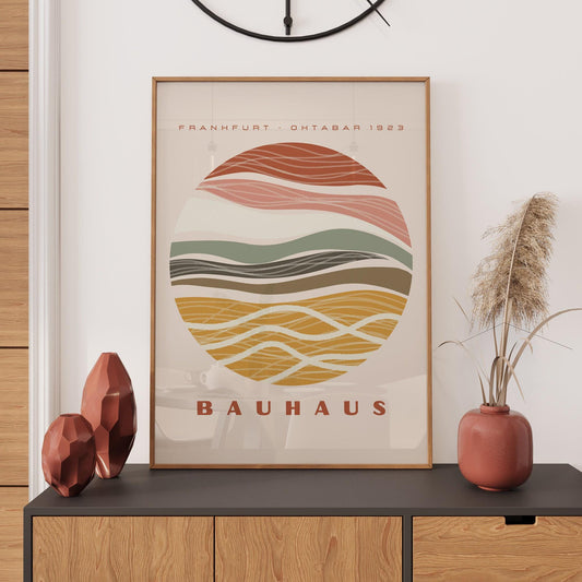 Bauhaus Poster: Retro Poster, Bauhaus Print, Minimalist Wall Décor, Retro Print Poster, Vintage Home Décor Wall Art Gift Idea, A2/A3/A4/A5