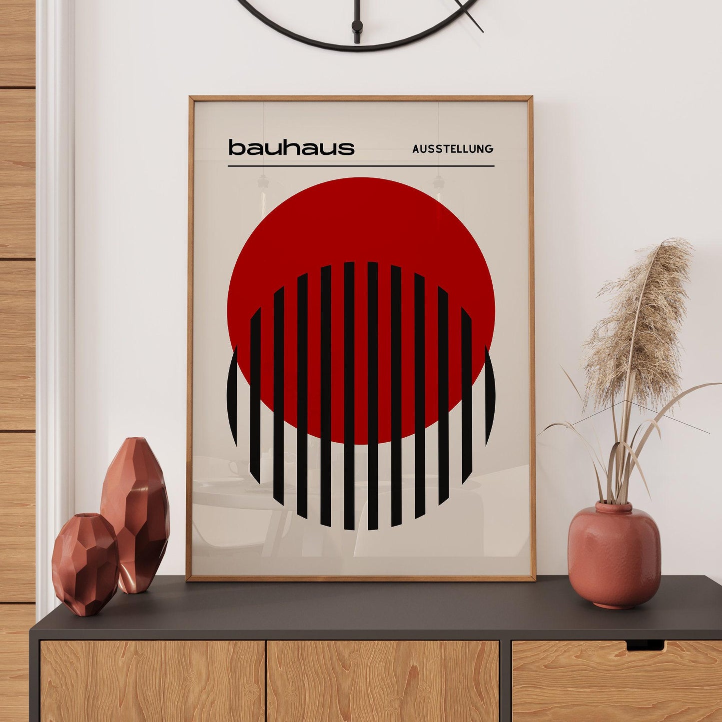 Bauhaus - Exhibition Poster: Retro Poster, Bauhaus Print, Minimalist Wall Art, Retro Art Print, Home Office Décor, Gift Idea, A1/A2/A3/A4/A5