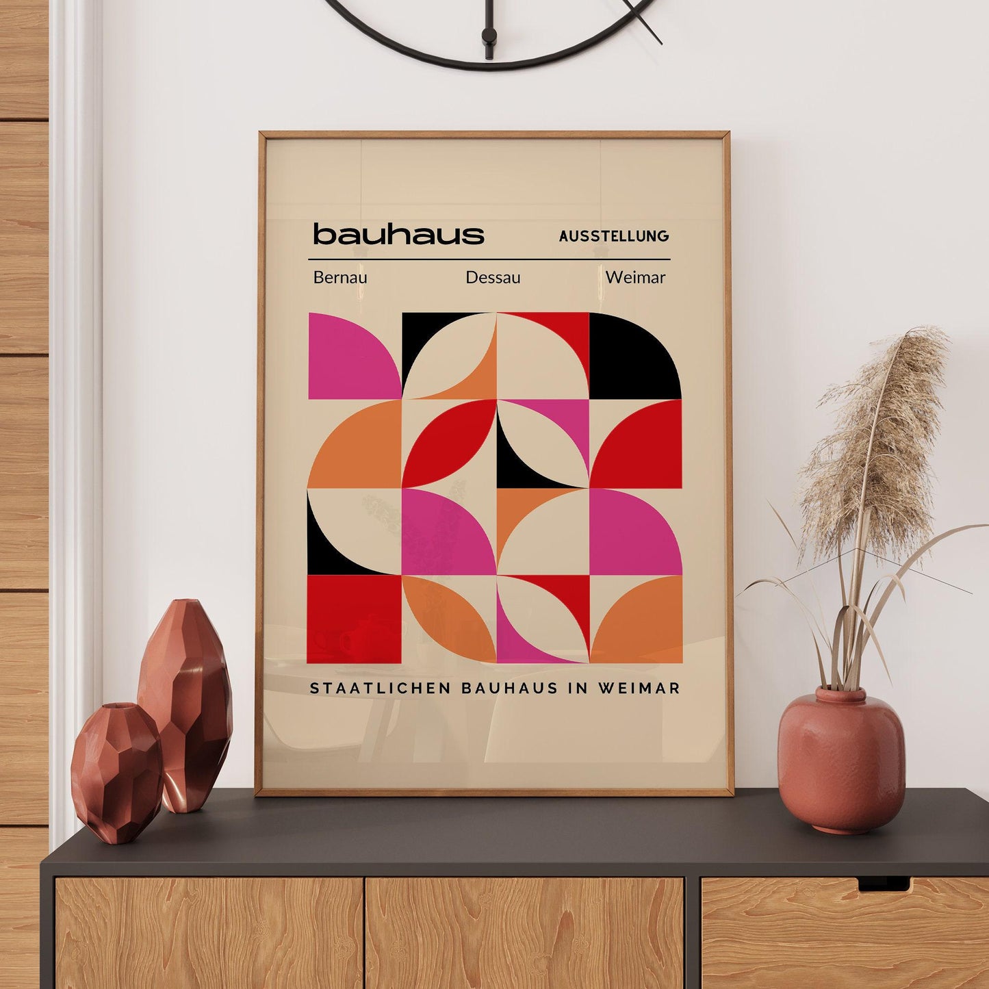 Bauhaus Print: Retro Poster, Bauhaus Poster, Minimalist Wall Art, Ultra Contemporary, Living Room, Home Office Décor, Gift Idea, A2/A3/A4/A5