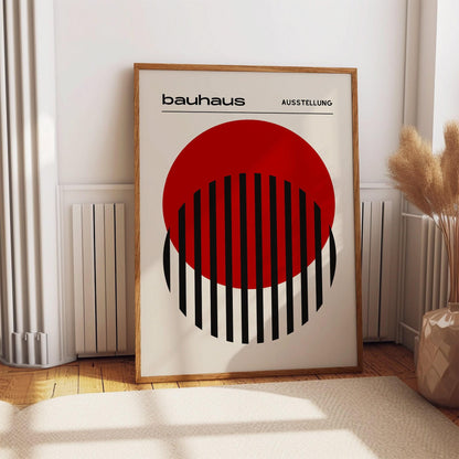 Bauhaus - Exhibition Poster: Retro Poster, Bauhaus Print, Minimalist Wall Art, Retro Art Print, Home Office Décor, Gift Idea, A1/A2/A3/A4/A5