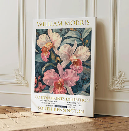 William Morris Canvas, William Morris Exhibition Print on Canvas, William Morris Print, Floral Canvas, Textiles Wall Art, Botanical Canvas