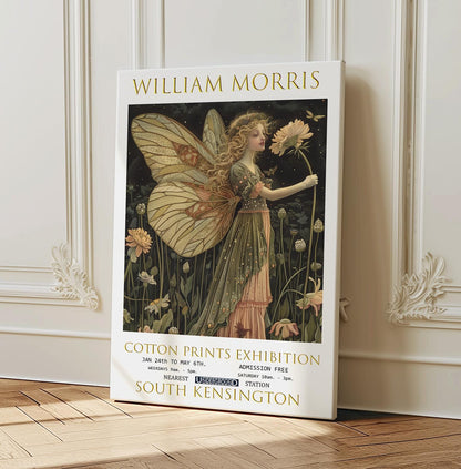 William Morris Angle Canvas, William Morris Exhibition Poster, William Morris Print, Textiles Canvas, Floral Wall Art, Angle Canvas Wall Art