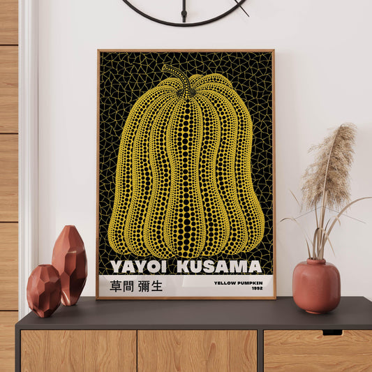 Yayoi Kusama Print, Japanese Wall Art, Yayoi Kusama Poster, Exhibition Poster, Japanese Vintage Wall Décor, Asian Poster, Gift, A2/A3/A4/A5