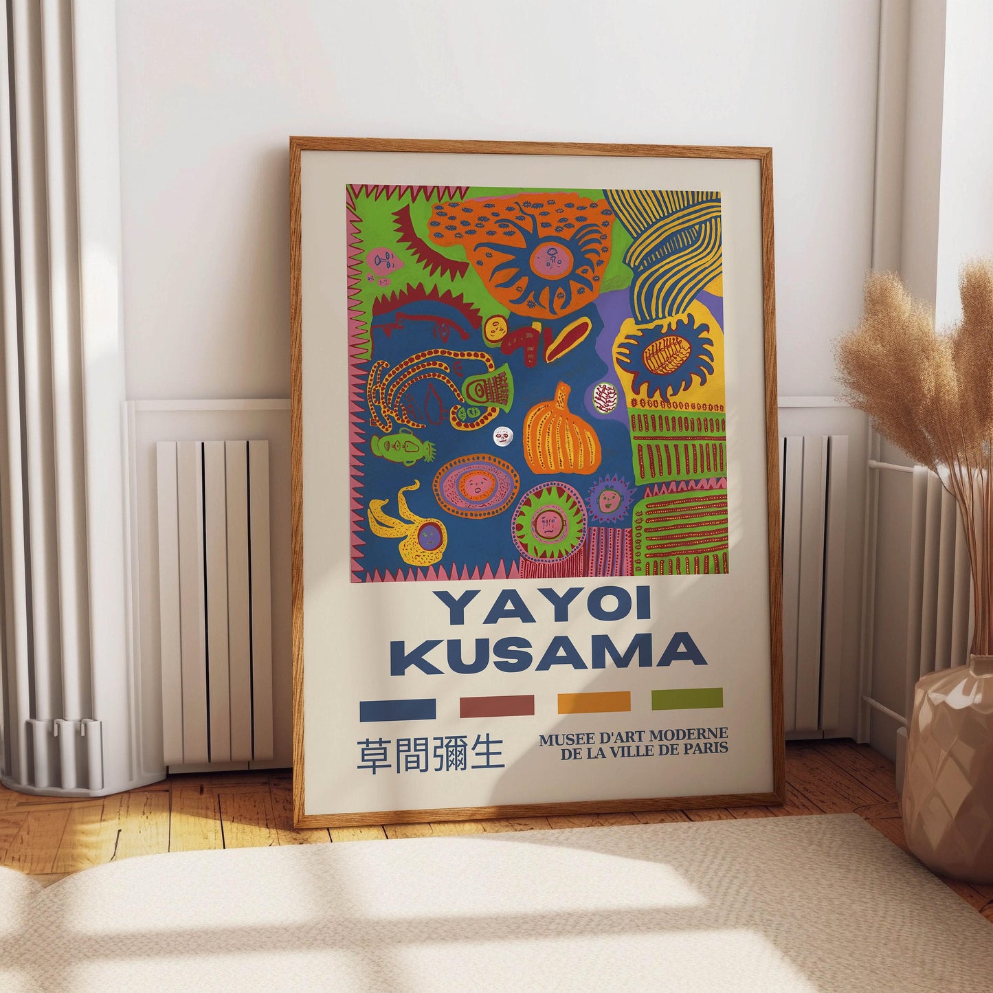 Yayoi Kusama Poster, Japanese Wall Art, Yayoi Kusama Print, Asian Poster. Exhibition Poster, Pop Art, Home Décor, Gift Idea, A2/A3/A4/A5