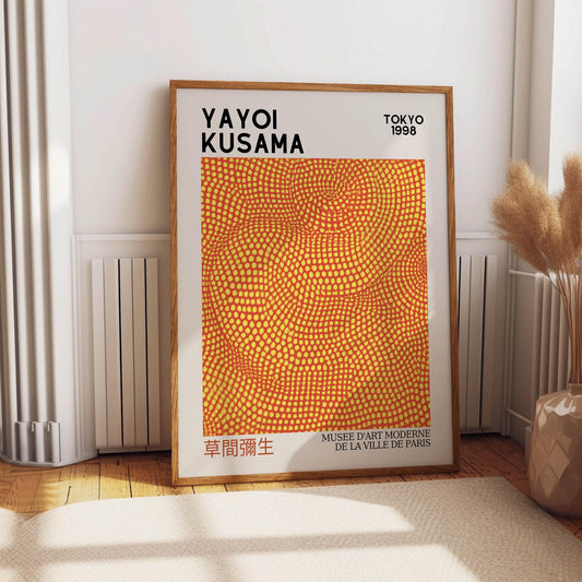 Yayoi Kusama Print, Japanese Wall Art, Yayoi Kusama Poster, Exhibition Poster, Pop Art. Japanese Home Décor, Gift Idea, A2/A3/A4/A5