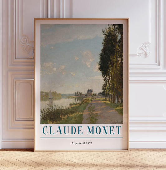 Claude Monet Poster, Argenteuil 1872, Monet Print, Vintage French Home Decor, Floral Print, Floral Decor, Gift, A2/A3/A4/A5