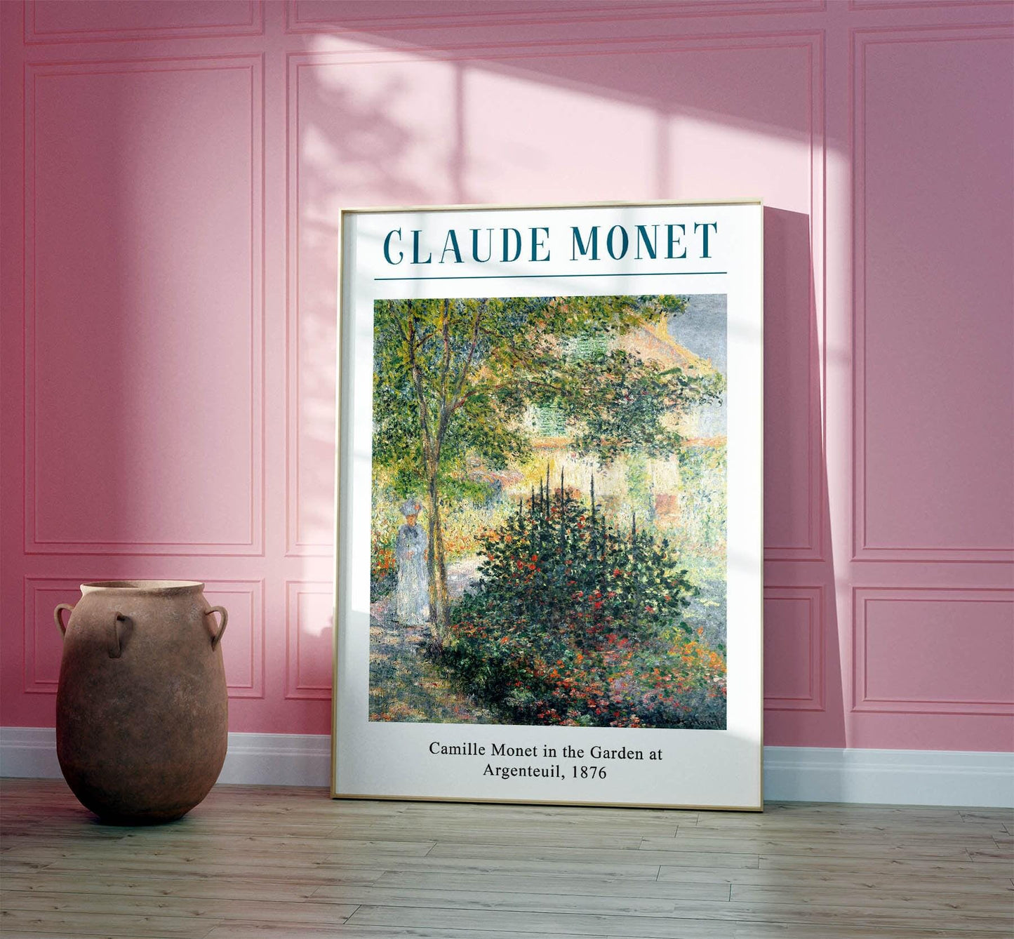 Claude Monet Poster, Camille Monet in the Garden, Monet Print, Floral Wall Print, Garden, Scenery, Nature, Gift Idea, A2/A3/A4/A5