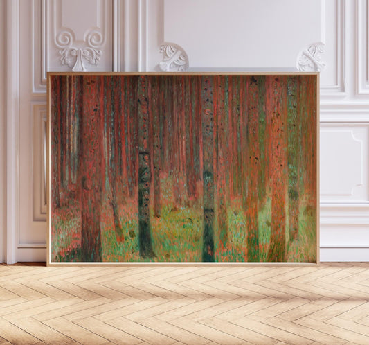 Gustav Klimt Art Print, Pine Forest, Gustav Klimt Poster, Vintage Austrian Home Décor, Landscape Art. Wall Décor, Gift Idea, A2/A3/A4/A5