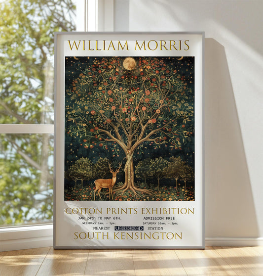 William Morris Print, William Morris Exhibition Print, William Morris Poster, Vintage Poster, Textiles Art, Vintage Wall Art, Tree of Life