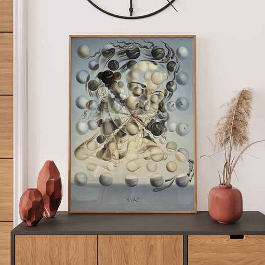 Salvador Dali Poster, Gala Placidia Spheres, Salvador Dalí Print, Vintage Home Décor, Famous Art. Wall Art Décor, Gift Idea, A2/A3/A4/A5