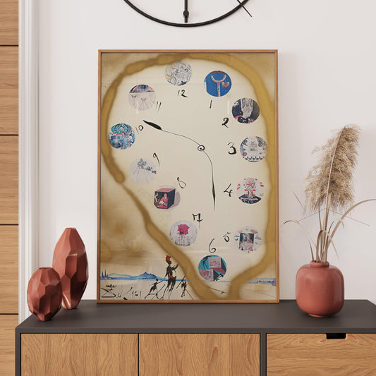 Salvador Dali Poster, Horloge - Melting Clock, Salvador Dalí Print, Vintage Home Décor, Wall Art Décor. Clock Art, Gift Idea, A2/A3/A4/A5