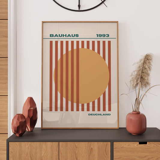 Bauhaus Print: Retro Poster, Bauhaus Wall Art, Minimalist Modern Art Décor, Vintage Poster, Retro Décor Wall Art Gift Idea, A2/A3/A4/A5