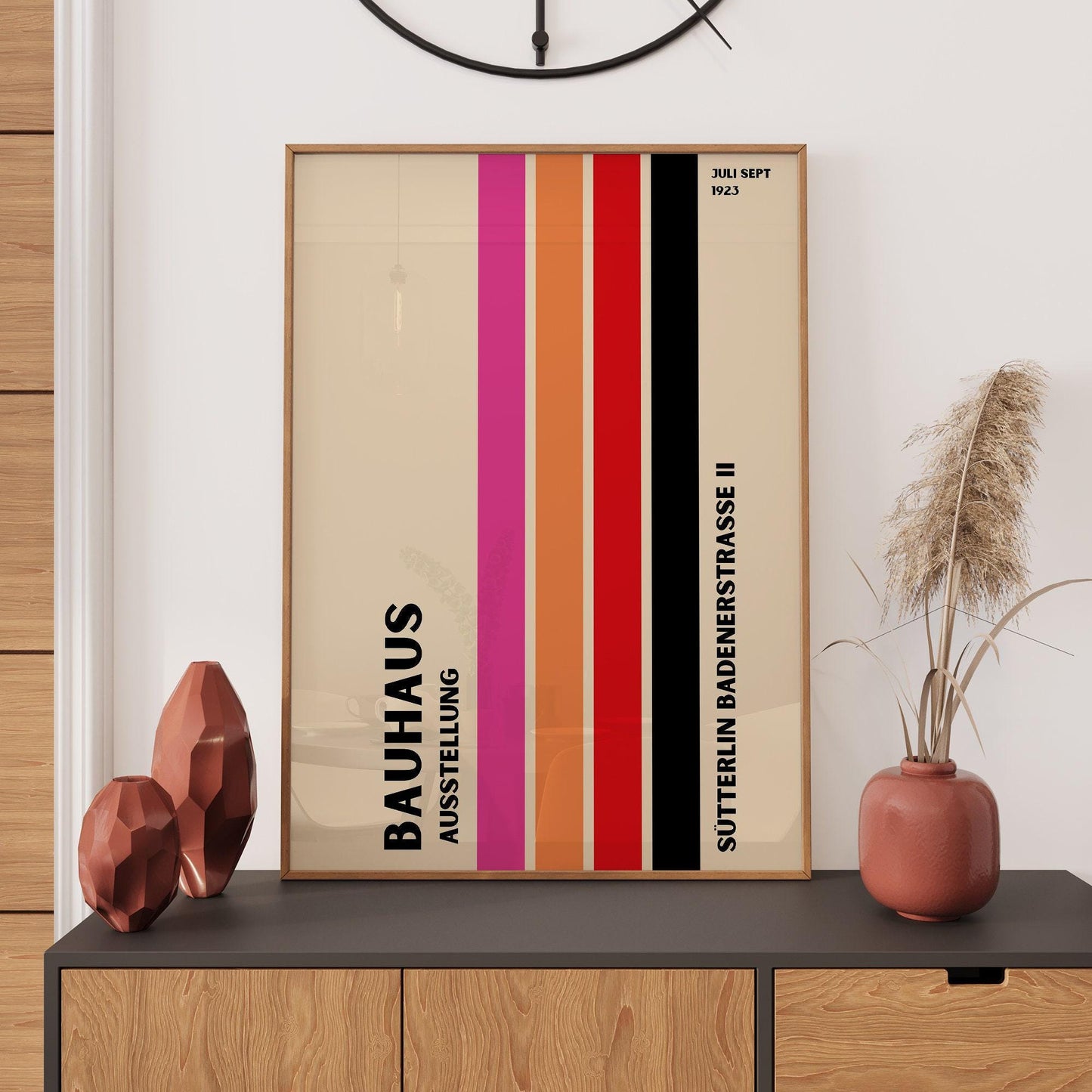 Bauhaus Print: Retro Poster, Bauhaus Wall Art, Minimalist Wall Art, Ultra Contemporary, Bedroom Home Office Décor, Gift Idea, A2/A3/A4/A5