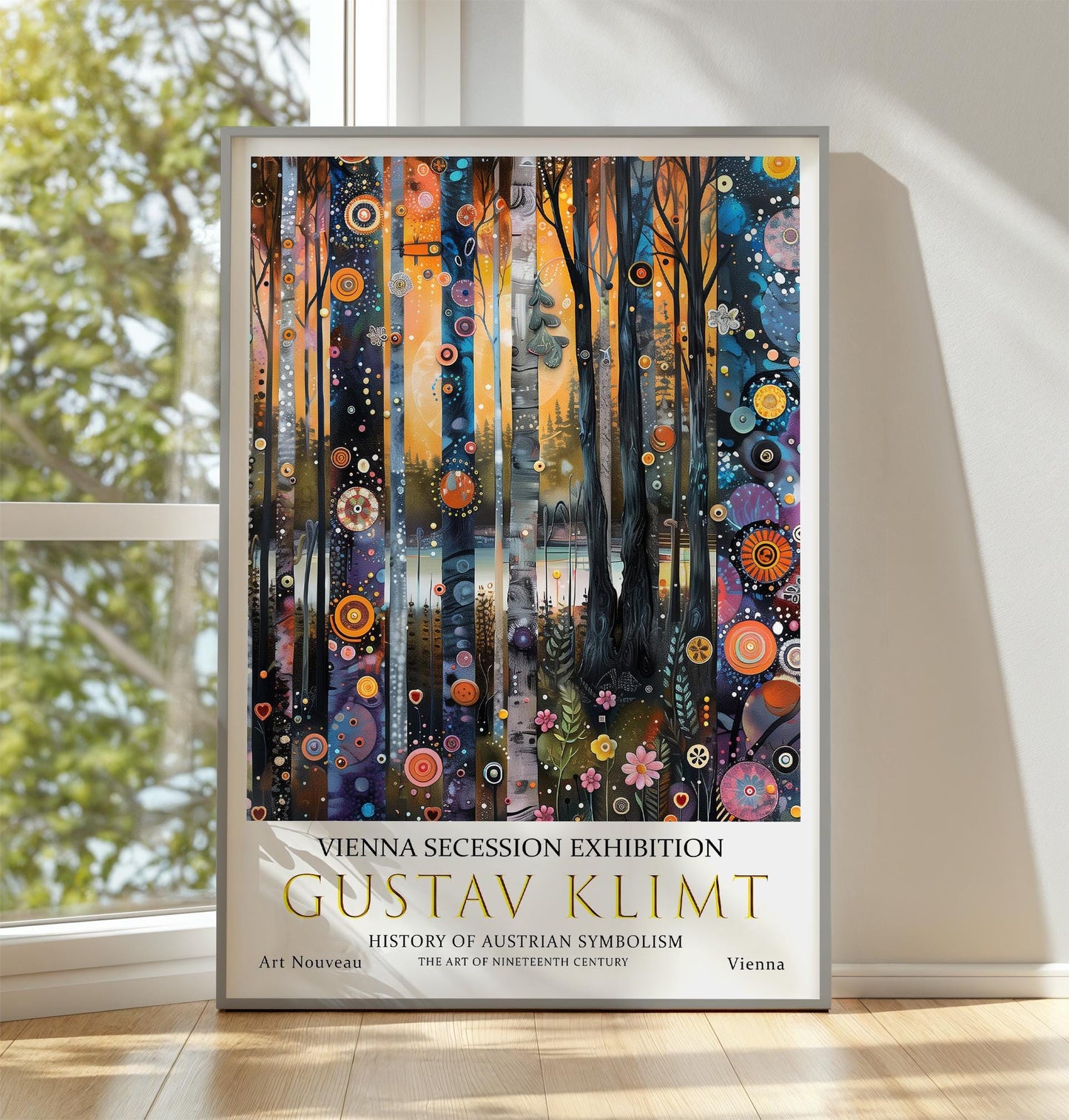 Gustav Klimt Print, Gustav Klimt Exhibition Poster, Gustav Klimt Wall Art, Klimt Museum Poster. Gustav Klimt Painting - Forest Lake Art