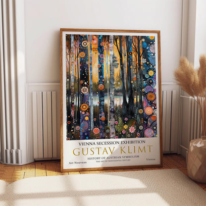 Gustav Klimt Print, Gustav Klimt Exhibition Poster, Gustav Klimt Wall Art, Klimt Museum Poster. Gustav Klimt Painting - Forest Lake Art