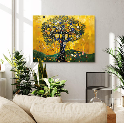 Tree of Life Gustav Klimt Canvas, Gustav Klimt Exhibition Print, Gustav Klimt Print, Floral Poster, Flower Garden Art, Botanical Wall Art