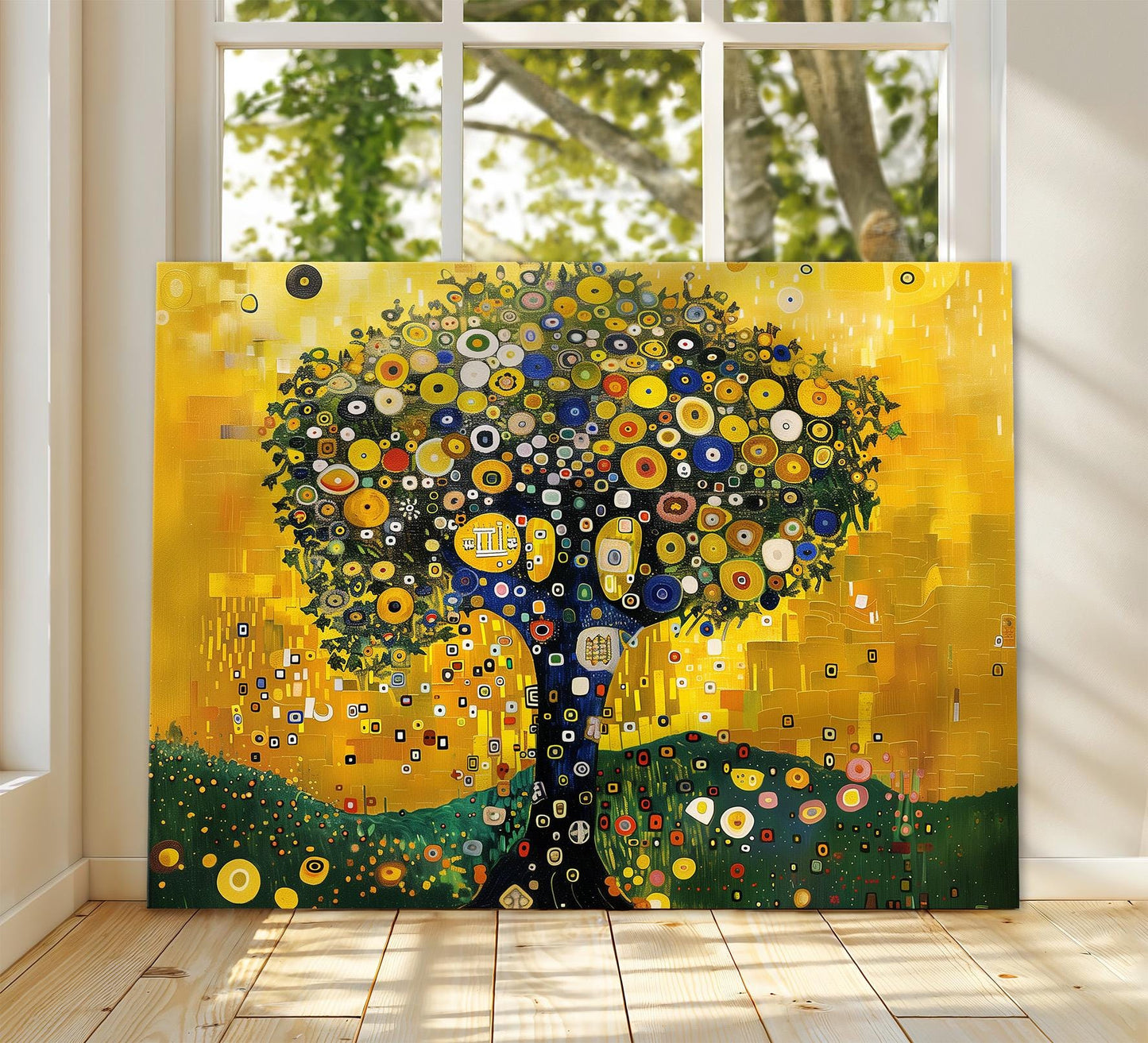 Tree of Life Gustav Klimt Canvas, Gustav Klimt Exhibition Print, Gustav Klimt Print, Floral Poster, Flower Garden Art, Botanical Wall Art