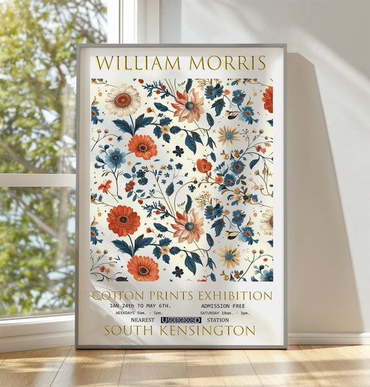 William Morris Print, William Morris Exhibition Poster, William Morris Poster, Vintage Wall Art, Nature Art, Vintage Poster, Flower print