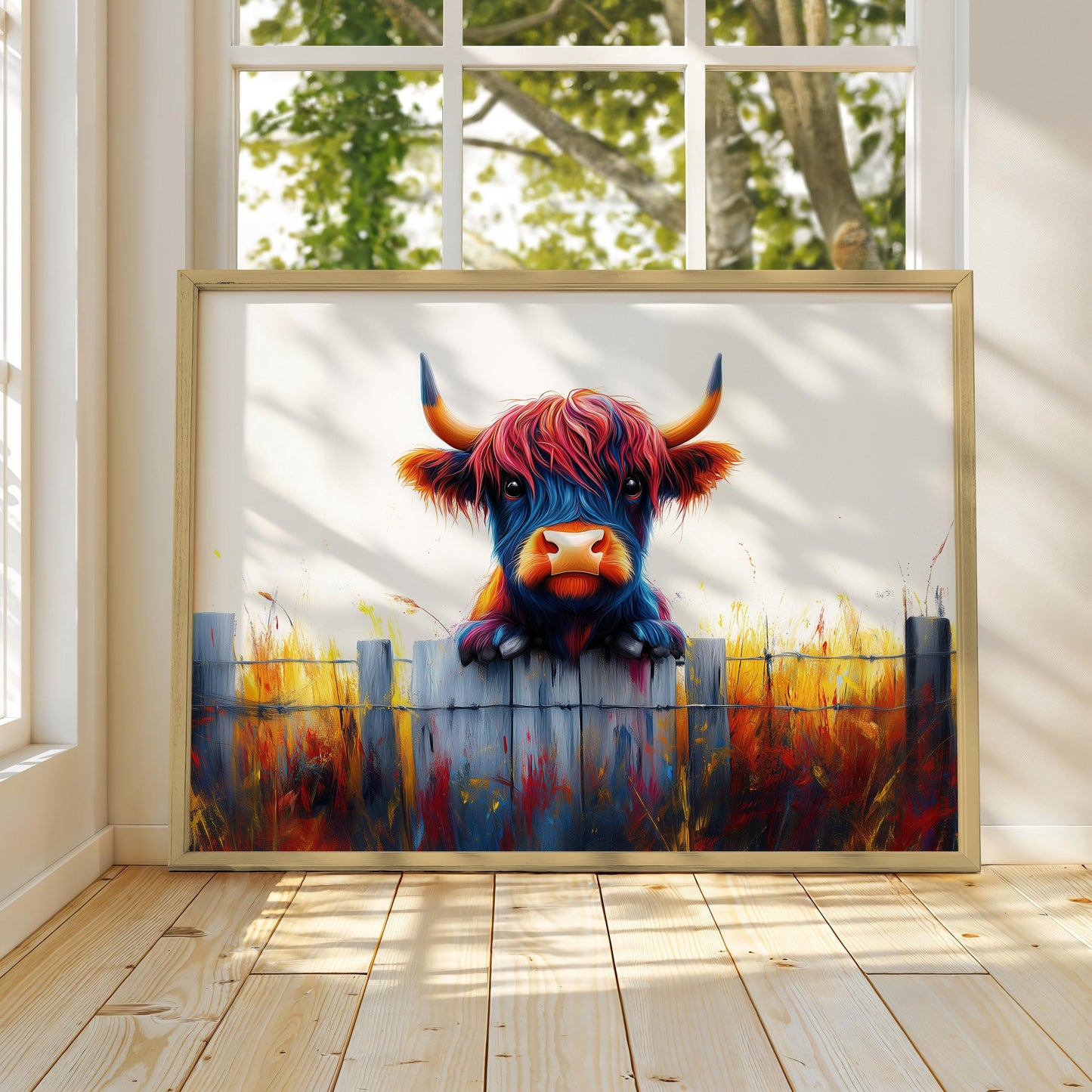 Scottish Highland Cow Print, Highland Cow Wall Art, Highland Cattle Prints, Hairy Cow Print, Cow Print, Highland Cow Gifts, Highland Cow Art