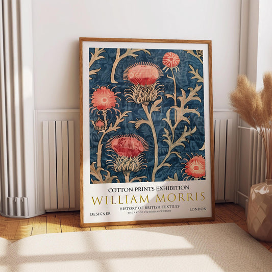 William Morris Wall Print, William Morris Exhibition Poster, William Morris, Vintage Wall Art, Victorian Art, Vintage Poster, Thistle Print