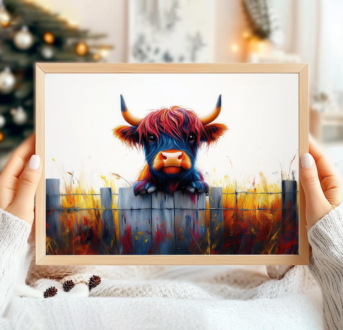 Scottish Highland Cow Print, Highland Cow Wall Art, Highland Cattle Prints, Hairy Cow Print, Cow Print, Highland Cow Gifts, Highland Cow Art