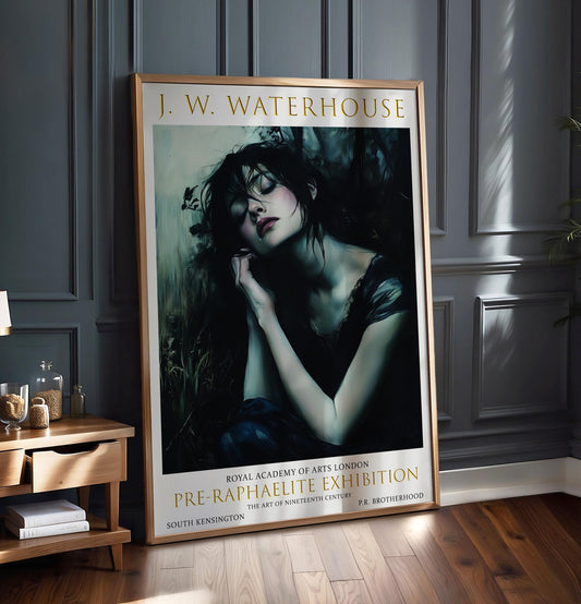 John William Waterhouse Romantic Art Print - Vintage Pre-Raphaelite Poster, Classic Wall Decor, Antique Exhibition Artwork