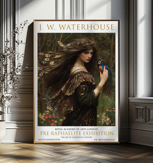 John William Waterhouse Print - Enchantress, Gothic Pre-Raphaelite Exhibition Poster, Noble Wall Art, Magical Wall Decor, Vintage Poster