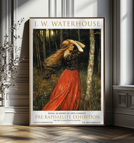 Romantic John William Waterhouse Witch Sorceress - Vintage Pre-Raphaelite Print, Antique Wall Art for Classic Home Decor